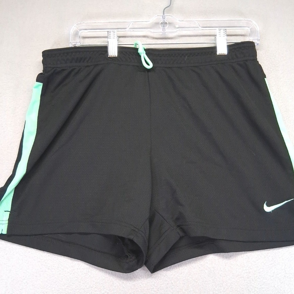 Nike‎ Dr-Fit Women's Shorts Black/Green Size M Drawstring